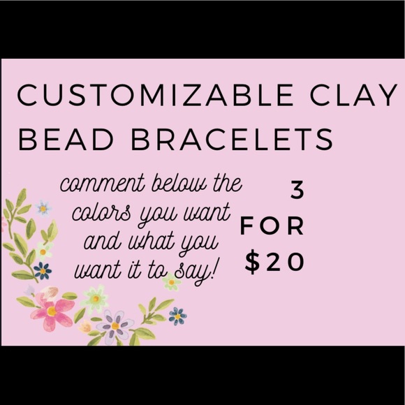 customizable clay bead bracelets!! - Picture 1 of 1